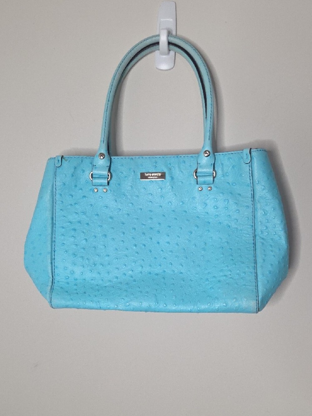 Kate Spade Ostrich Turqouise Tote Handbag
